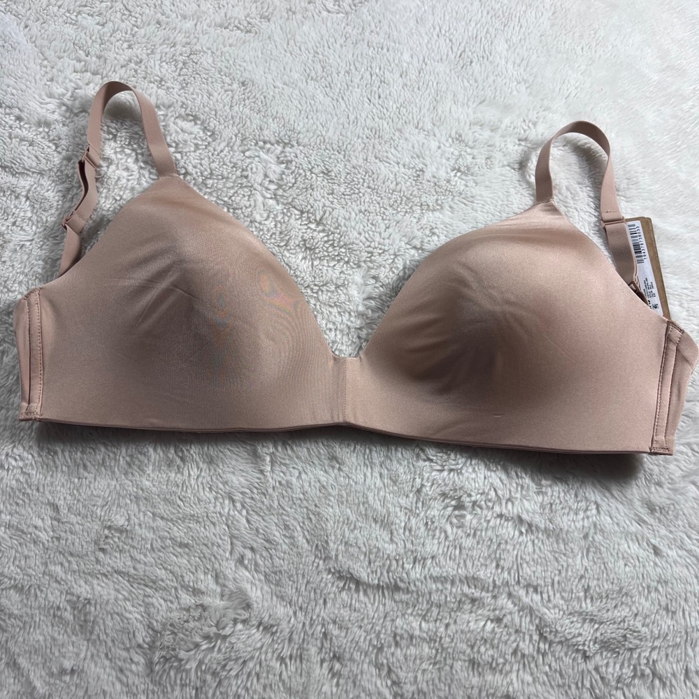 SKIMS Women's Wireless Lightly Lined‎ Bra Mica Tan Nude 32DDDD BR-WRL-1889 NEW